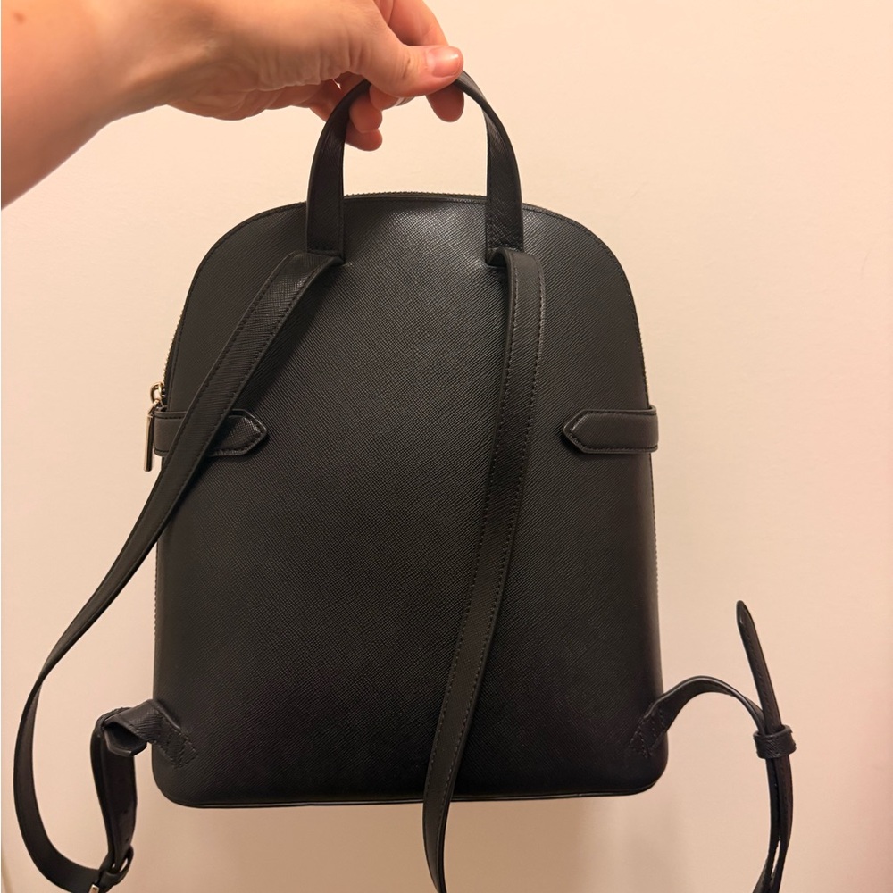 Kate Spade Staci Dome Backpack; Saffiano Leather;Black Leather Backpack;Like New - Picture 6 of 13
